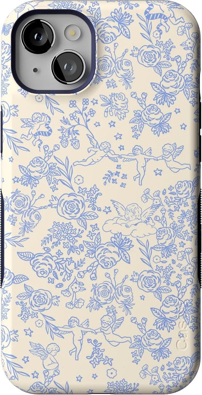 Casely iPhone 14 Plus Case | Sage Garden | Green Floral | Compatible with MagSafe | Bold Protective Design