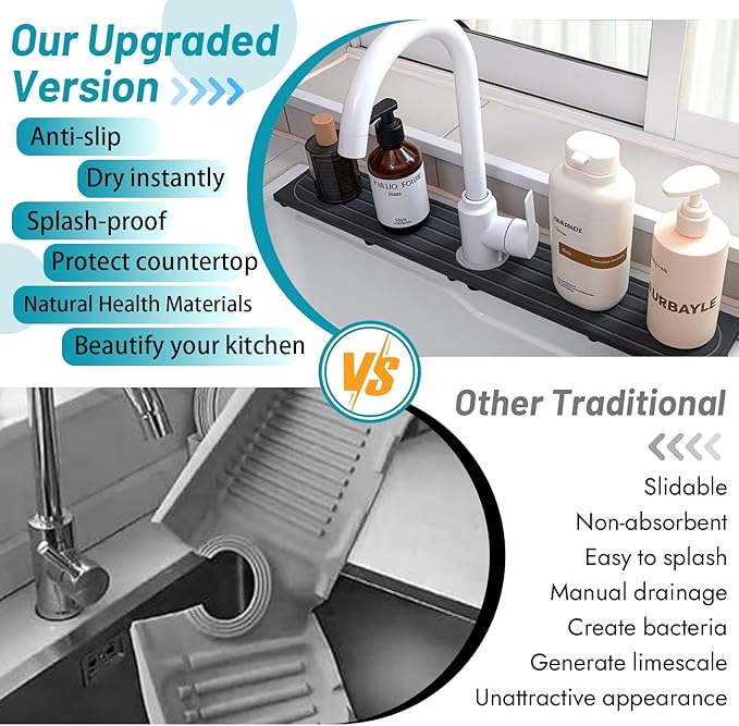 Stone Faucet Mat for Kitchen Sink