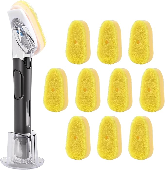 Soap Dispensing Replacement Dish Brush Storage Set