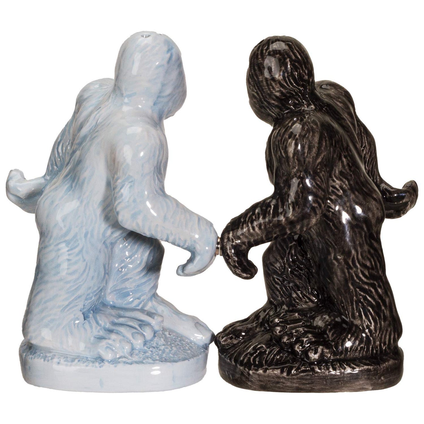 Pacific Giftware Big Foot Ceramic Salt and Pepper Shakers Set Funny Sasquatch Mythical Creature Tabletop Kitchen Accessory Hand-Painted Novelty Collectible Gift 5"H