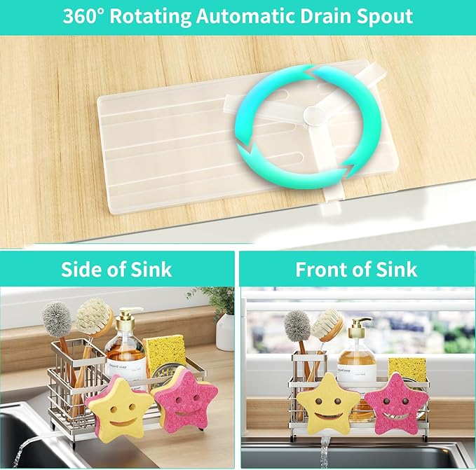 HapiRm Sink Caddy Sponge Holder