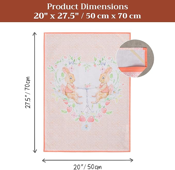 Maison d' Hermine Kitchen Towels Set of 3 100% Cotton 27.50" x 20" Reusable