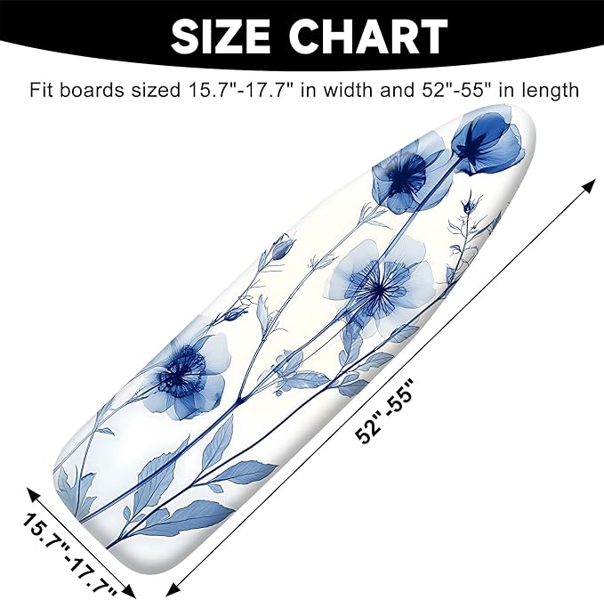 Quick Install Ironing Board Cover 17" x 55" Ironing Board Cover