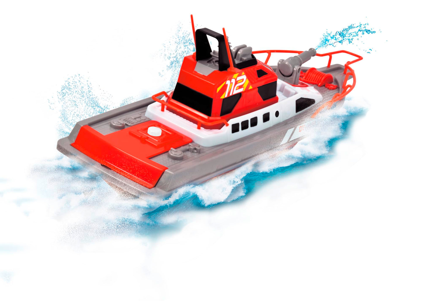 Dickie Toys 201107000- Radio Control Fire Engine 38 cm, 2 Channels, 27 MHz, USB Charging, Tip Speed 6 km/h, for Children from 6 Years