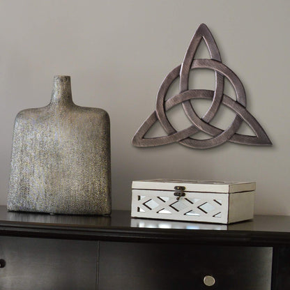 Super Z Outlet Resin Celtic Trinity Knot Wall Art for Home Decoration, Religious Communion Baptism Gifts, Churches
