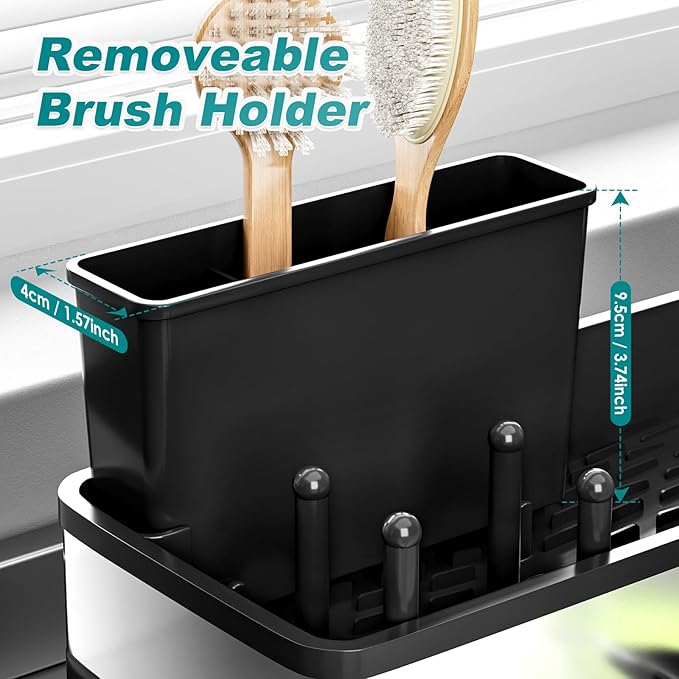 Ewaiira Stainless Steel Sink Caddy, Sponge Holder