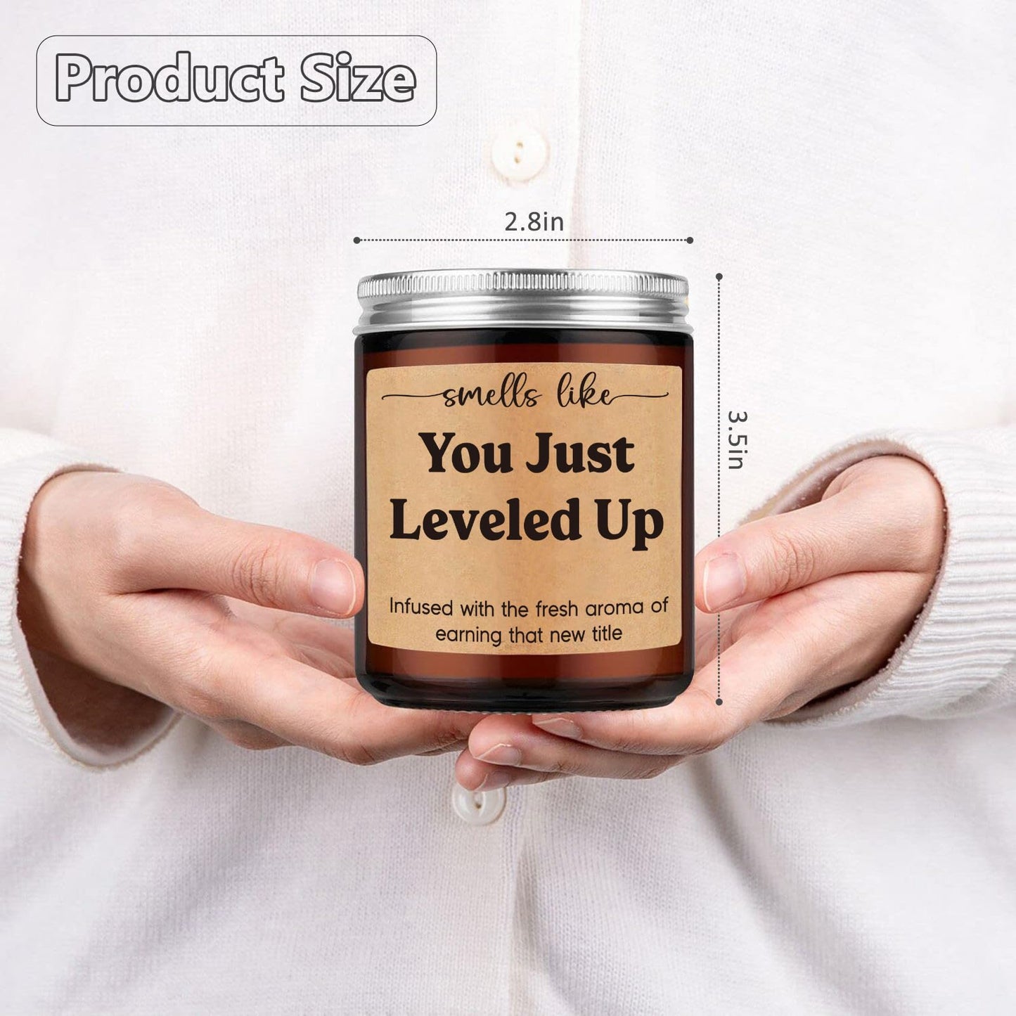 Fairy's Gift Candle, Job Promotion Gifts for Women Men, New Job Congratulations Gifts for Women Men, Congratulations on Your Promotion, Funny Congrats Presents for Coworker Boss Gamer Friend Family