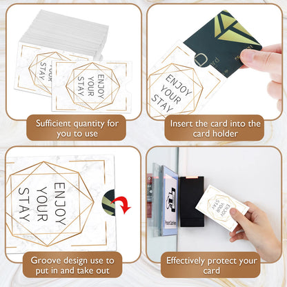 Qeeenar 2000 Pcs Envelopes Hotel Key Card Holder Sleeves Credit Sleeve Gift Holders Hotel Key Card Packet Keycard Envelope Sleeve for Business Office 2.4 x 3.5 Inch(Elegant)