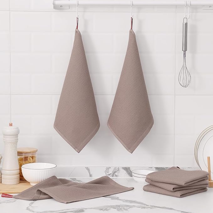 Homaxy 100% Cotton Waffle Weave Dish Cloths