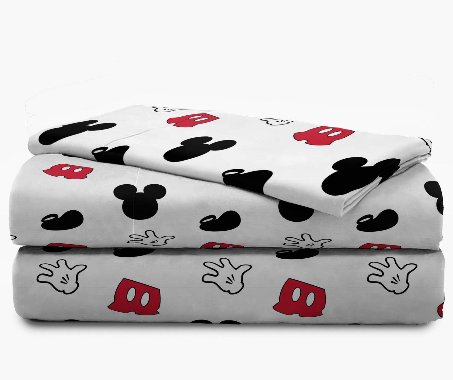 Jay Franco Disney Mickey Mouse Kids Twin Sheet Set 3 Piece - Reversible, Super Soft Brushed Microfiber, Deep Pocket, Fade Resistant, Machine Washable Kids Bedding (Official Disney Product)