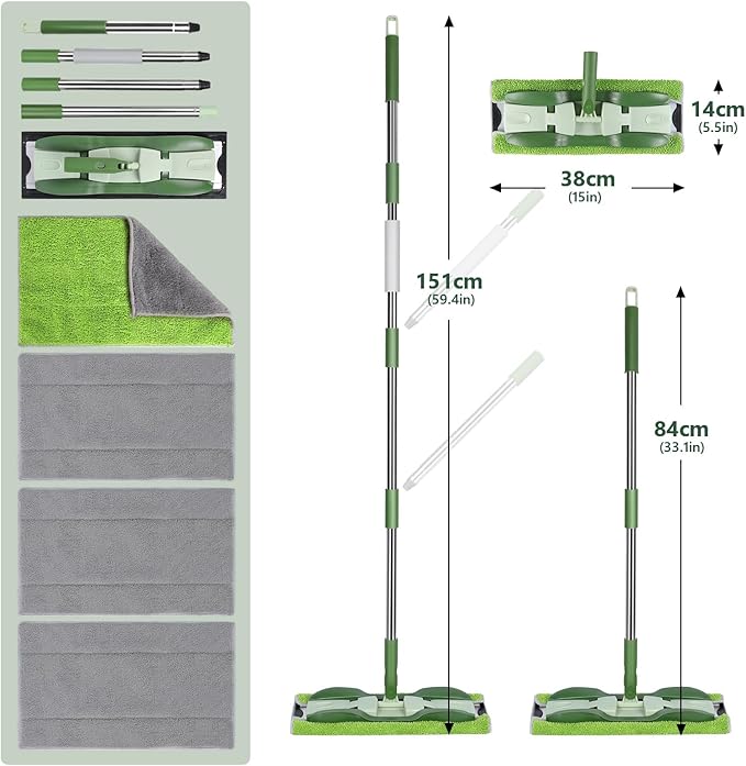 Microfiber Mops for Floor Cleaning, Masthome Professional Floor Mops