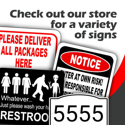 Just Please Wash Your Hands Bathroom Sign | Bigfoot Alien Funny Signs - Inclusive Decor - Door & Wall Restroom Signs - 8.5"x10"
