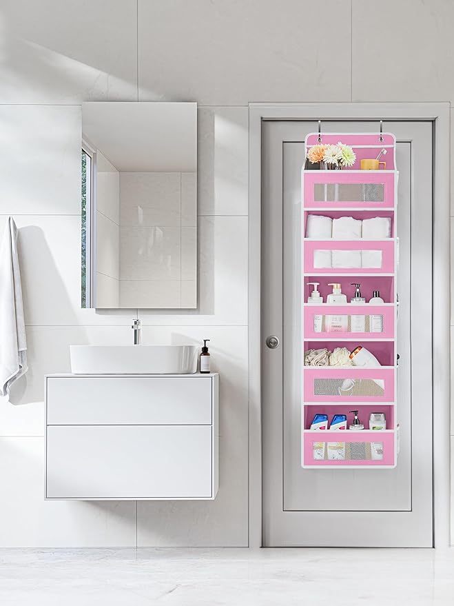 JARLINK 2 Pack Over The Door Organizer Storage, 5 Shelf Hanging Door Organizer