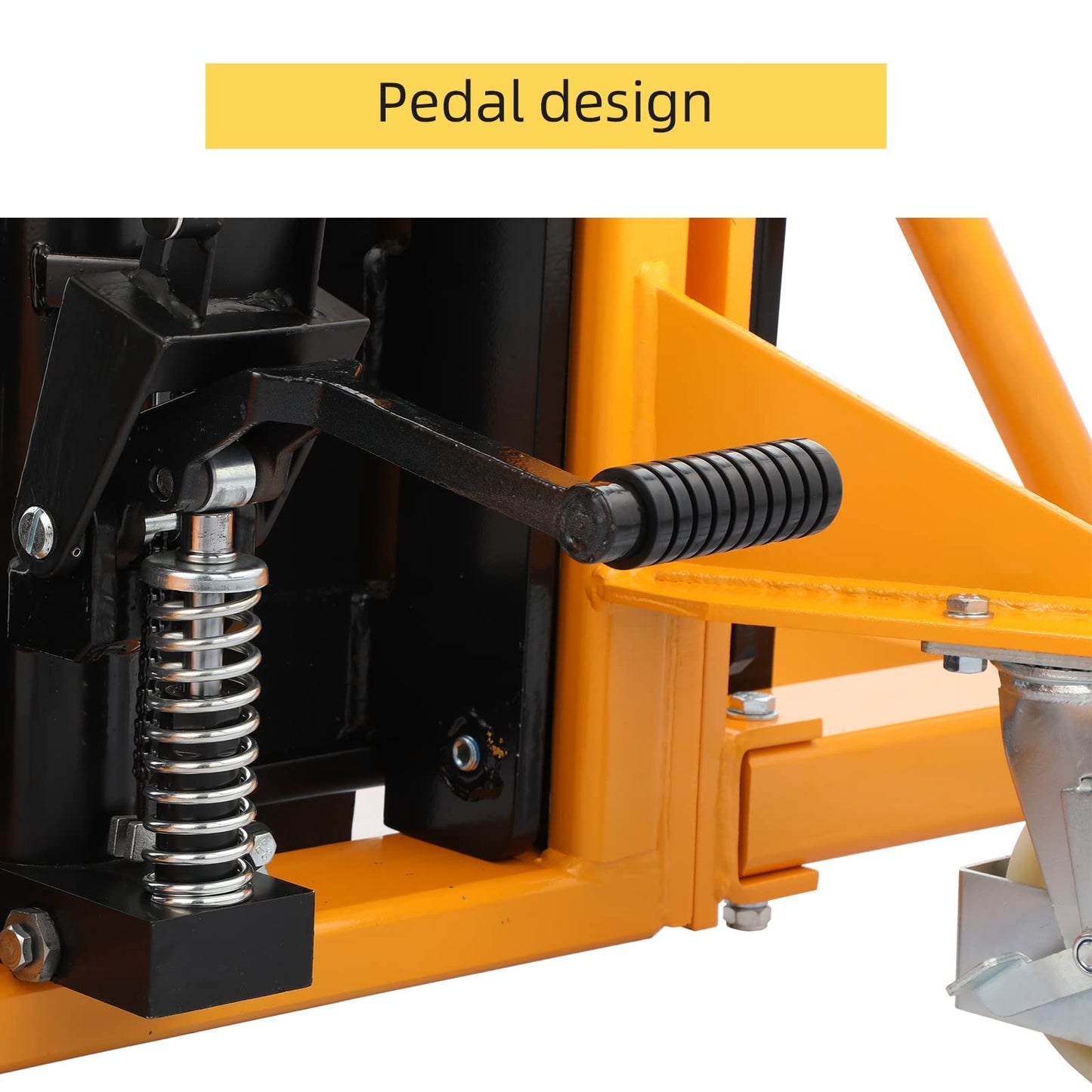 APOLLOLIFT Manual Forklift Pallet Straddle Legs Stacker Material Lifter 63" Lifting Height 2200lbs Max.Capacity-2PCS