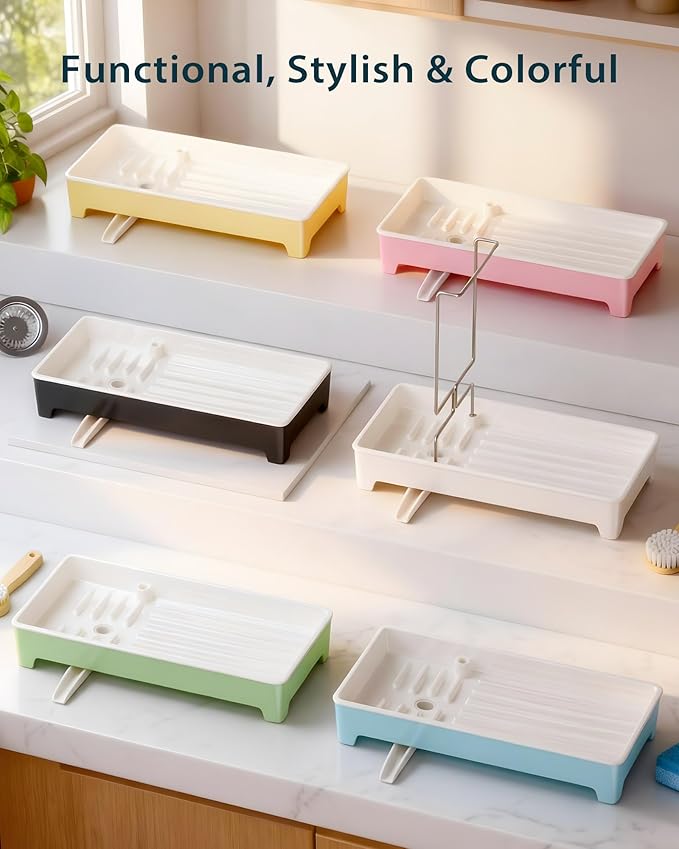 Minimalist Sink Caddy, Rustproof Sponge Holder
