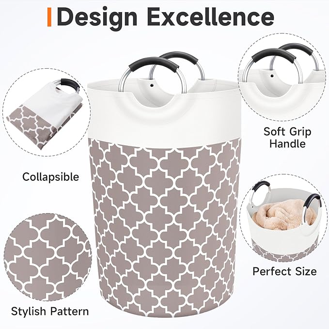 Large Laundry Basket Laundry Hamper Bag Washing Bin Clothes Bag Collapsible Tall