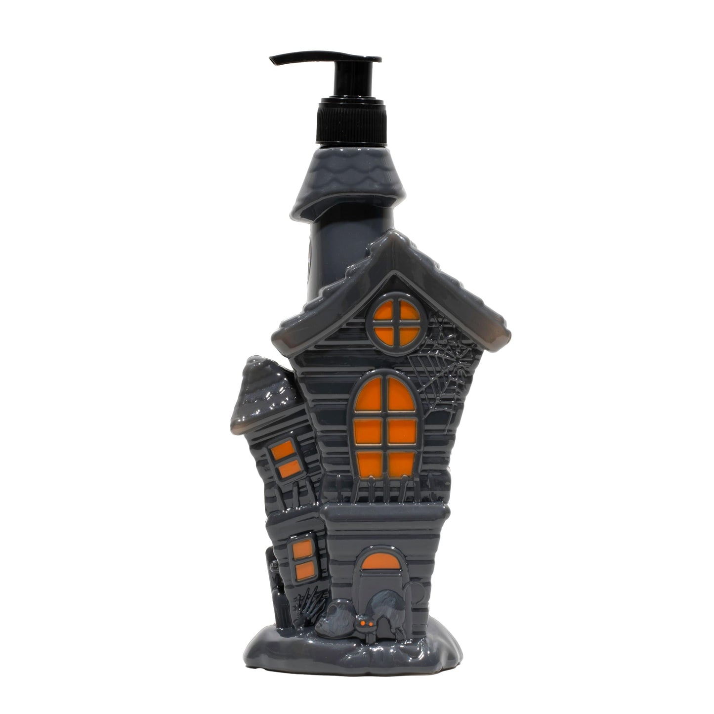 Simple Pleasures Haunted House Scented Liquid Hand Soap Dispenser - Autumn & Halloween Novelty Décor – Decorative Refillable Hand Pump for Kitchen Countertop and Bathroom Sink