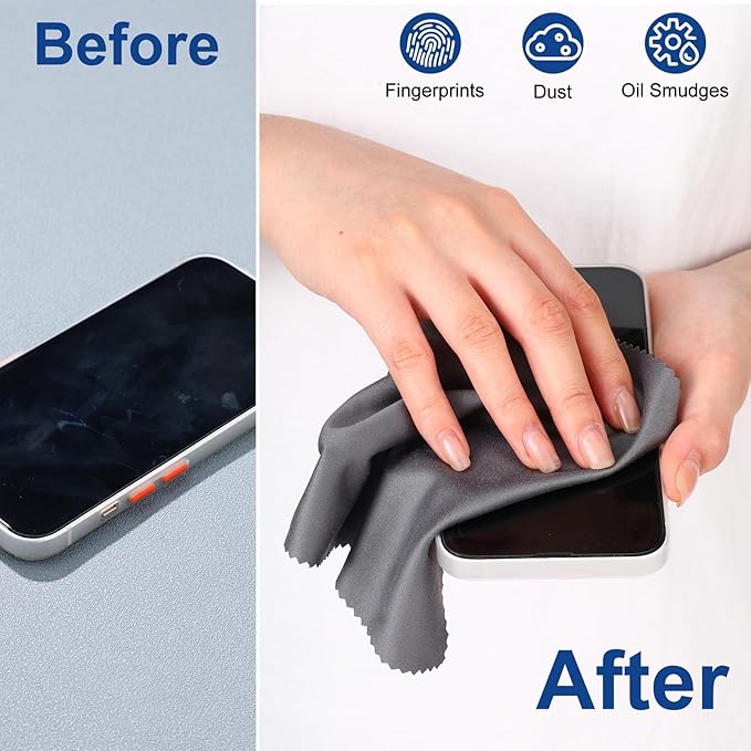 Frienda 50 Pcs Microfiber Cleaning Cloth