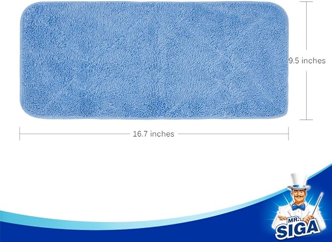 MR.SIGA Professional Microfiber Mop Refills, Size: 42cm X 23cm