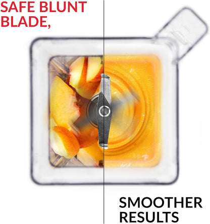 Blendtec Mini WildSide (46 oz), Five Sided, Personalized Blender Jar Vented Latching Lid, BPA-free, Clear
