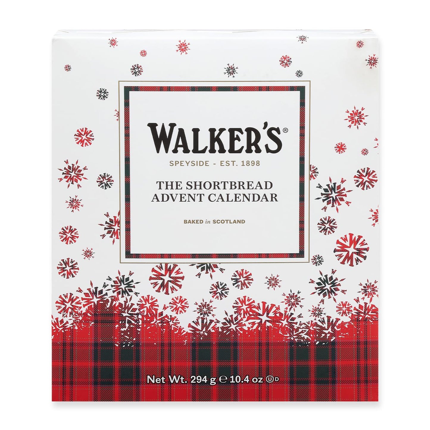 Walker’s 2025 Advent Calendar with Shortbread Cookies from Scotland - 24 Count (10.4 oz) - Limited Edition Cookie Box with Christmas Cookies in Various Shapes and Flavors