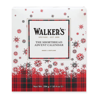 Walker’s 2025 Advent Calendar with Shortbread Cookies from Scotland - 24 Count (10.4 oz) - Limited Edition Cookie Box with Christmas Cookies in Various Shapes and Flavors