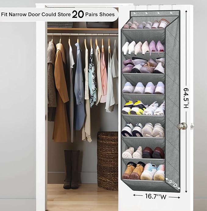SLEEPING LAMB Over The Door Shoe Organizer