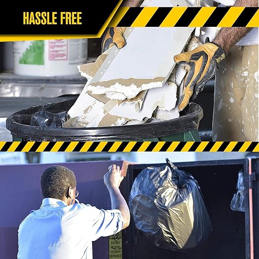 Ultrasac Heavy Duty 45 Gallon Trash Bags Huge 50 Count/w Ties)