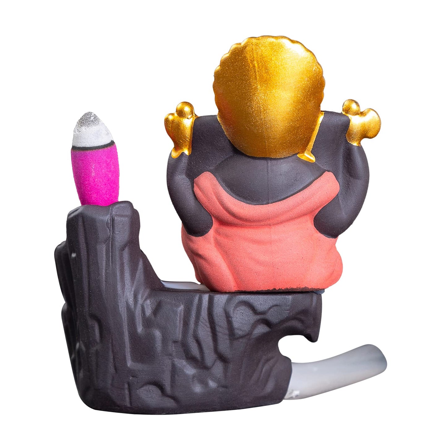 Little Ganesha Statue,Ganapati Ganesh Statue in Incense Holders-Ganpati Idol,Ganesa Statue,Ganesha Figurine,Elephant God,Elephant Buddha,Lord of Success-Ceramic Ganesha Pottery Ganesha-for Home Decor