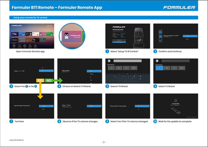 FORMULER GTV-BT1 Bluetooth Voice Control Remote Control High End Compatible with All TVs