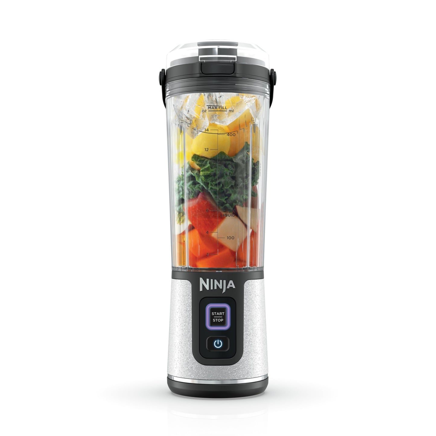 Ninja BC151BK Blast Portable Blender, Cordless, 18oz. Vessel, Personal Blender-for Shakes & Smoothies, BPA Free, Leakproof-Lid & Sip Spout, USB-C Rechargeable, Dishwasher Safe Parts, Black