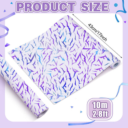 MTWENWENZY K Pop Wrapping Paper Roll K Pop Birthday Party Favor Demon Energy Pattern Gift Packing Wrap Craft Paper for Anime Themed Birthday Baby Shower Party Supplies, 17 in x 32.8 ft