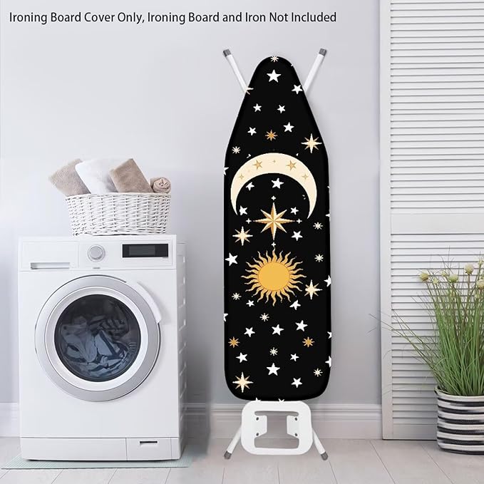 Moon Ironing Board Cover and Pad Stretch 15 x 54 Thick Padding