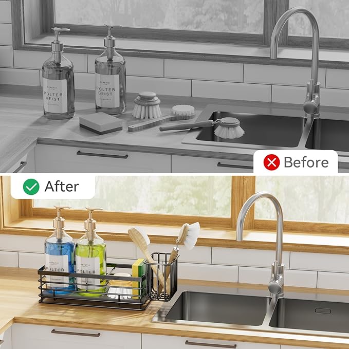 Yofidra Sponge Holder for Kitchen Organizer: Sink Caddy