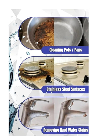 Bar_Keeper_Friend Soft Cleanser (26 oz) + 2 Dual-Sided Non-Scratch Scrubbing Sponge | Multipurpose Cleaning Kit for Kitchen, Cookware & Stainless Steel | ULTIMATE CLEANING KIT