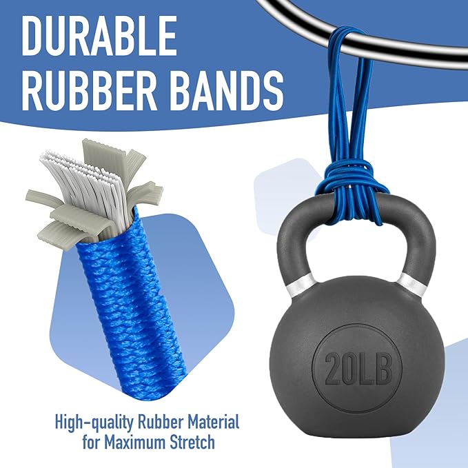 Garbage Can Rubber Bands, Fits 13-30 Gallon Bins, Heavy-duty Trash Can Bands to