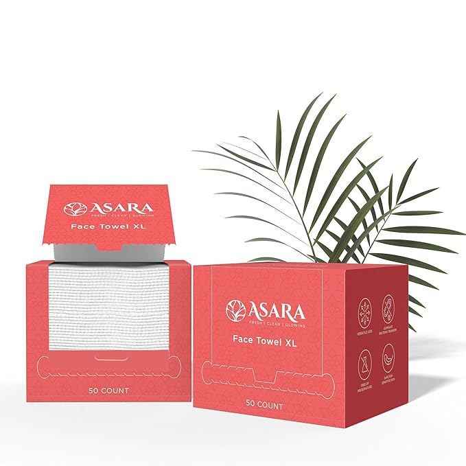 Clean Face Towels Disposable XL Facial Wipes | Add Water As a Makeup Remover |