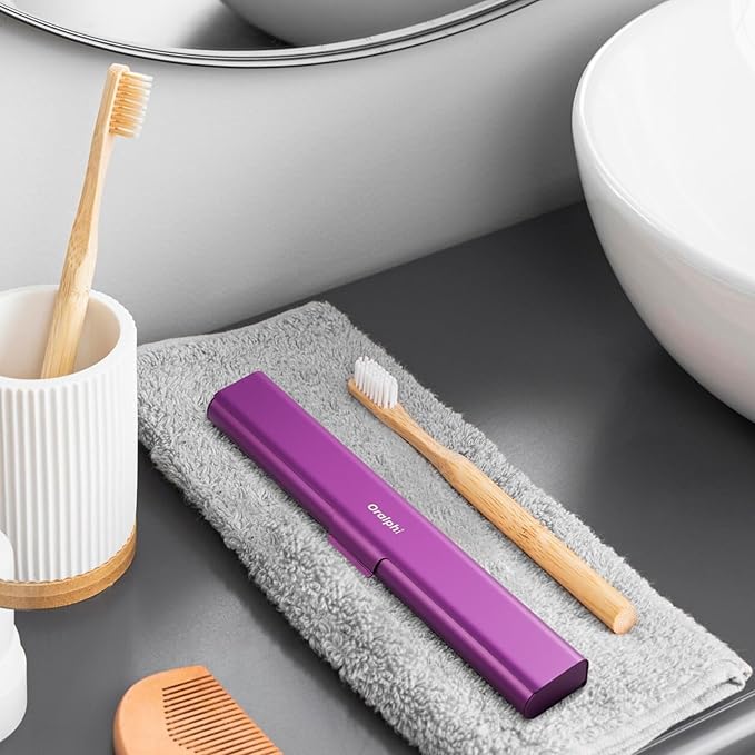 Aluminum Toothbrush Travel Case, Portable Travel Toothbrush Holder, Durable