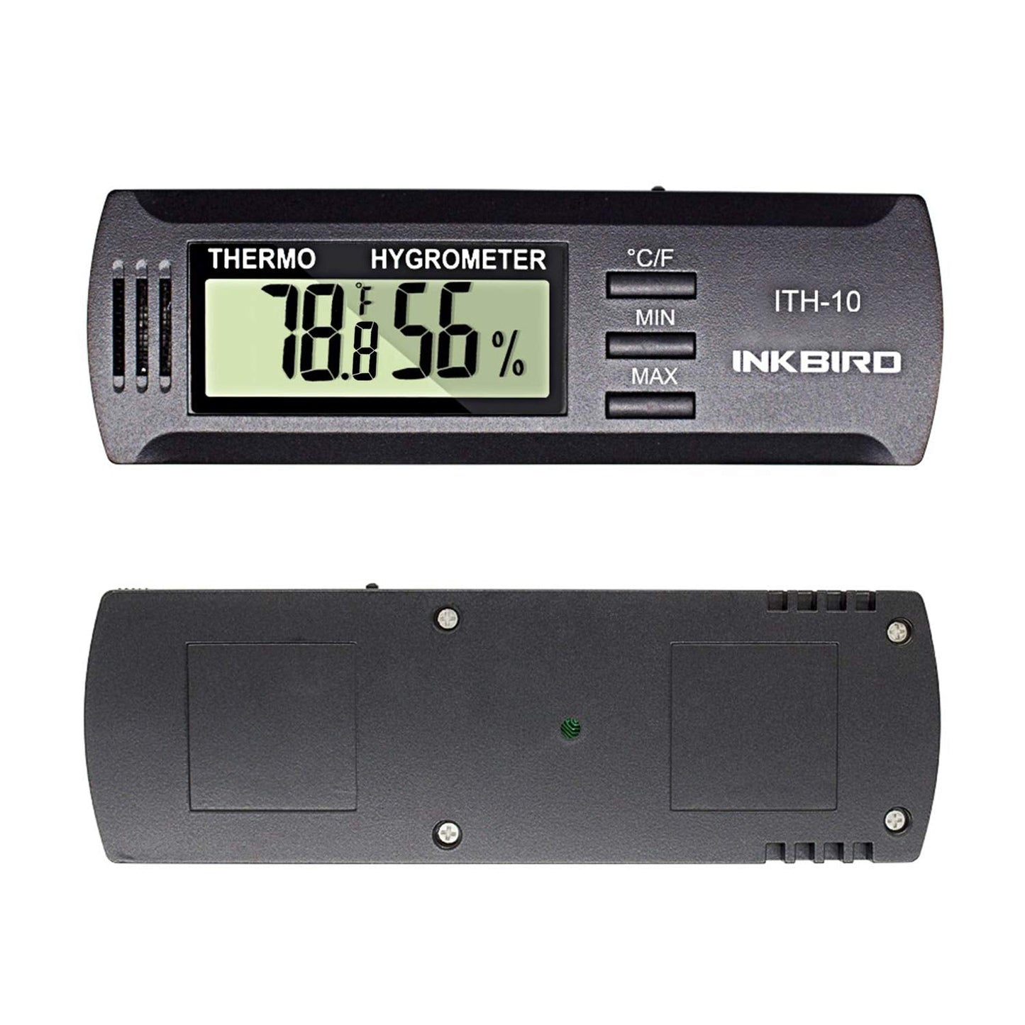 Inkbird ITH-10 Digital Thermometer and Hygrometer Temperature Humidity Monitor Humidor Guitar Ukulele Mason Jar.
