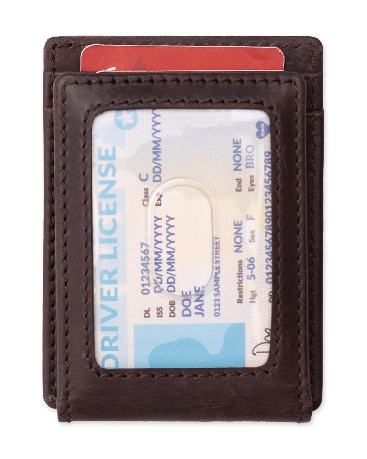 Levi's mens RFID Slim Everyday Card Case Wallet Brown