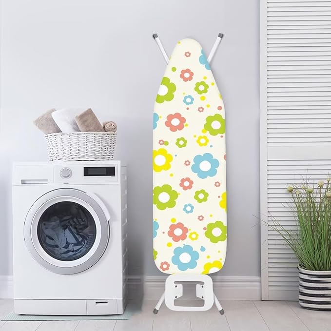 Colorful Hippie Flowers Ironing Board Cover and Pad Soft Fabric Cover