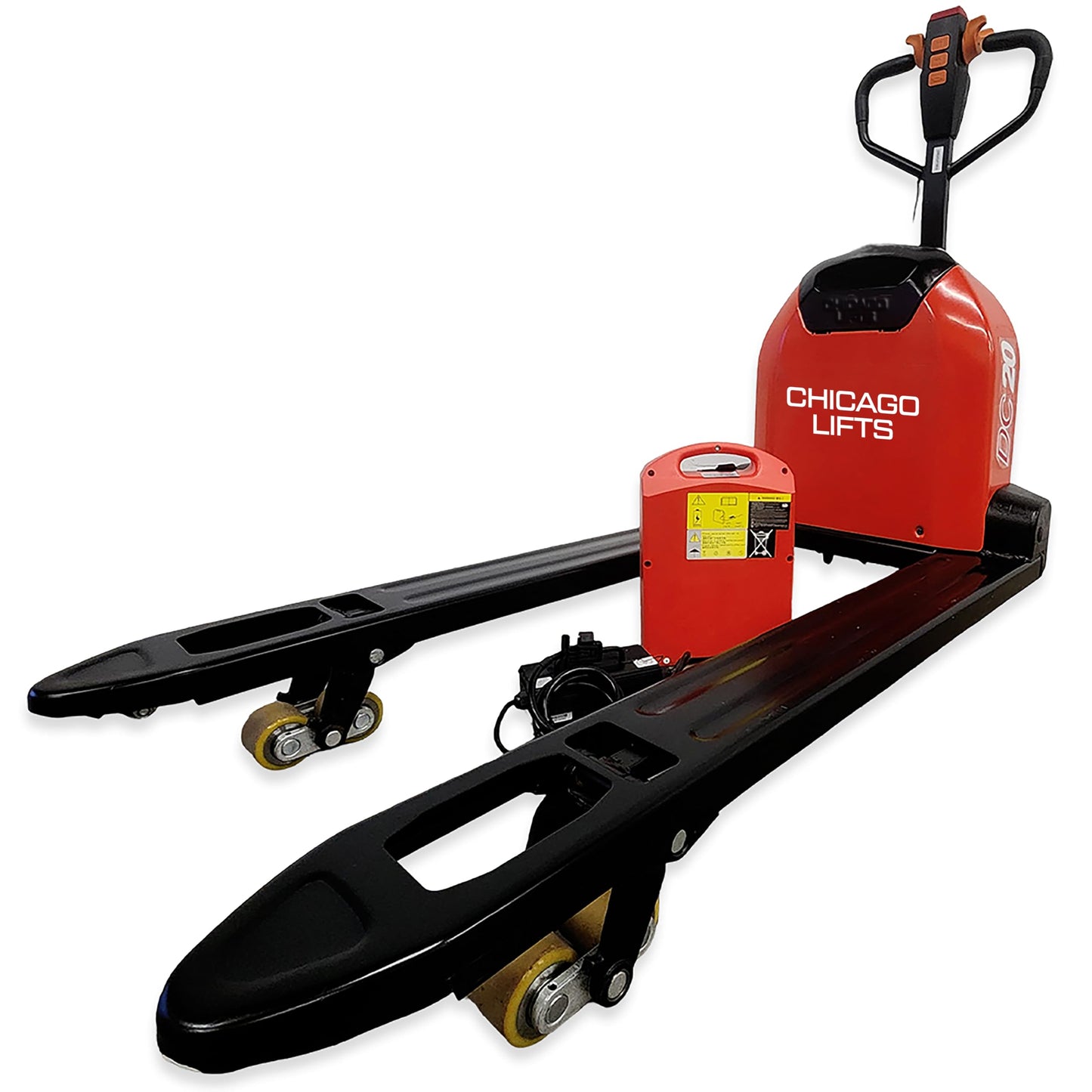 Chicago Lifts Electric Pallet Jack 4400lbs Capacity Economy Pallet Truck Lithium Battery Type Jack 48" x27" Fork