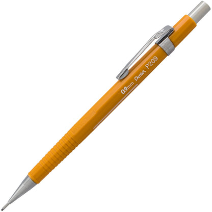 Pentel P209BP2K6 Sharp Mechanical Drafting Pencil, 0.9 mm, Yellow Barrel, 2/Pack