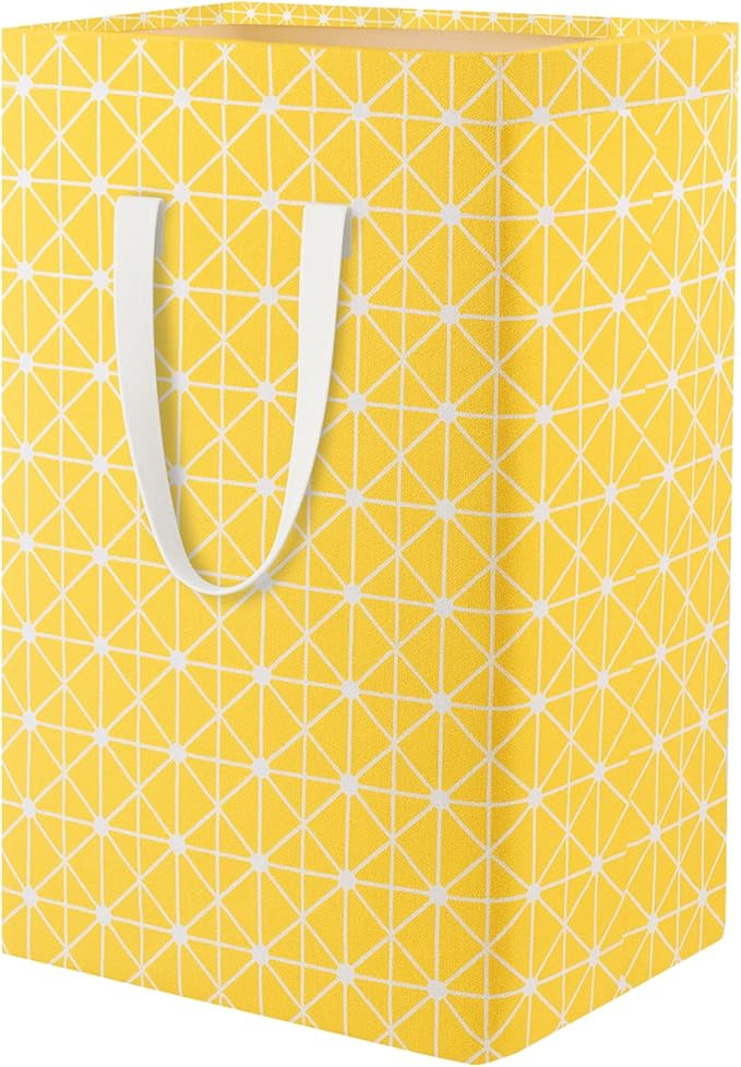 Waterproof Laundry Hamper Collapsible Laundry Basket Leather Handle Laundry Bag