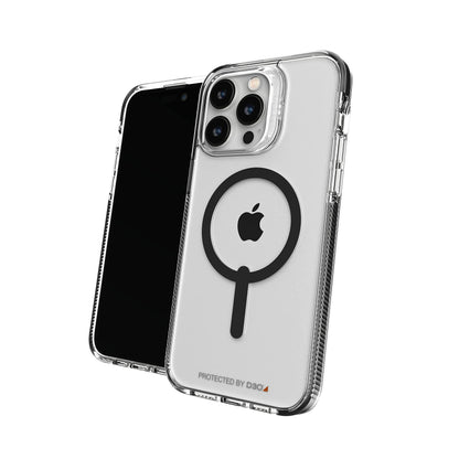 ZAGG Gear4 Santa Cruz Snap Case Apple iPhone 14 Pro Max, D30 Drop Protection Up to (13ft│4m), Wireless Charging Compatible, Reinforced Top, Bottom & Edges - Black