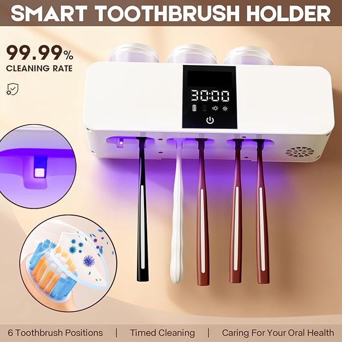 3 in 1 Toothbrush Cleaner Holders