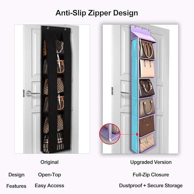 Lirex Over The Door Purse Organizer & Purse Shelf