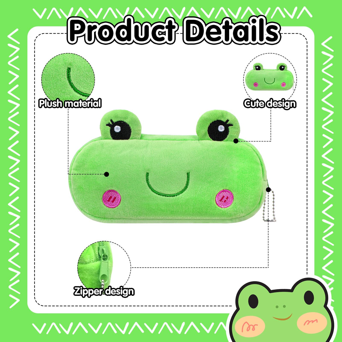 JOUTYFOR 8 Pcs Cartoon Pencil Pouch Bulk Cute Zipper Pencil Cases Animal and Fruit Pencil Boxes Plush Pencil Bag Japanses Kawaii Stationery Bag for Kids Boys Girls Students Classroom