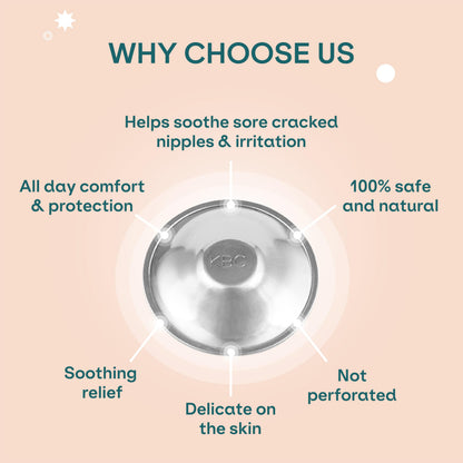 Koala Babycare Silver Nipple Shields - Silver Cups Breastfeeding for Nursing Newborn - Protect and Soothe Your Nursing Nipples - Made in Italy - Medical Device Class 1 -Tri-Laminate Silver