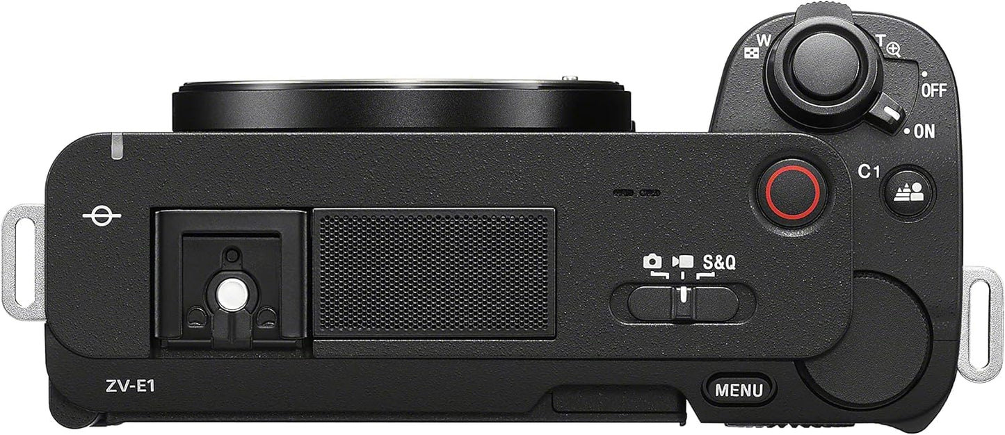Sony Alpha ZV-E1 Full-Frame Interchangeable Lens Mirrorless Vlog Camera - Black Body